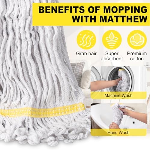 KeFanta 3 Pack Heavy Duty Commercial Mop Head Replacement - Image 7