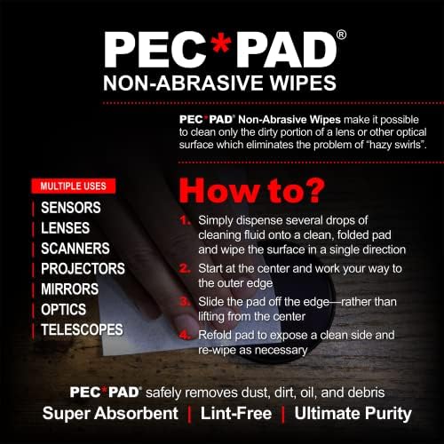 PEC-PAD Lint Free Wipes 4”x4” Non-Abrasive Ultra Soft Cloth - Image 4