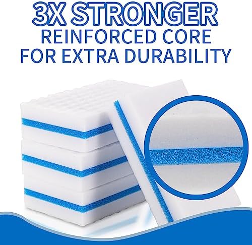 M. Neat Upgrade Melamine Sponge, 20 Pack Extra Thick More Lasting 3X Density - Image 3