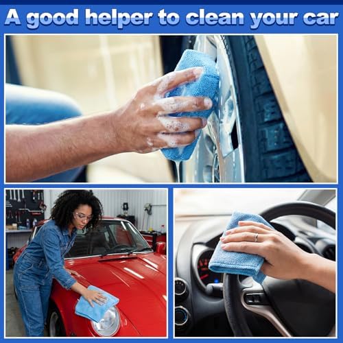 HunnmingRe 24 Pcs Microfiber Applicator Pad Kit Include Non Scratch Car Wash - Image 6