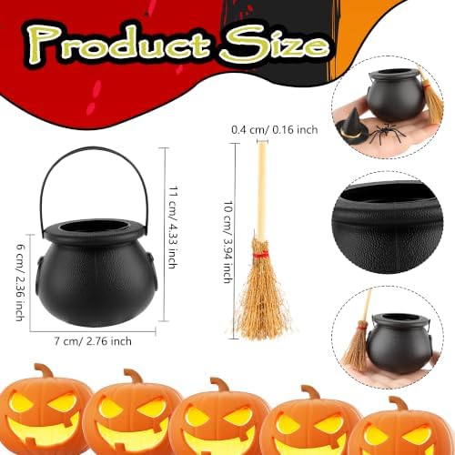 16 Pcs Mini Plastic Cauldron - Image 2