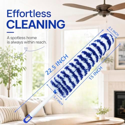 Microfiber Dusters for Cleaning, Washable Feather Duster for Household Cleaning - Image 2
