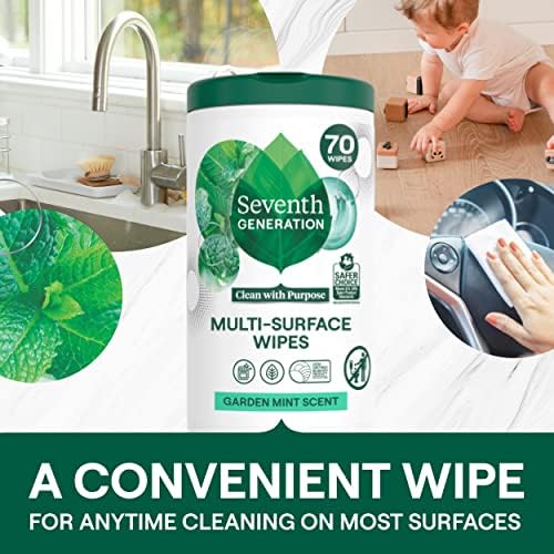 Seventh Generation Multi-Surface Wipes, Garden Mint scent, 70 ct - Image 3