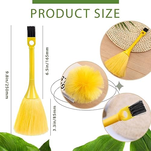 ZORZA 3Pcs Mini Dusting Brush Fluffy Microfiber Duster Anti Static Keyboard - Image 3