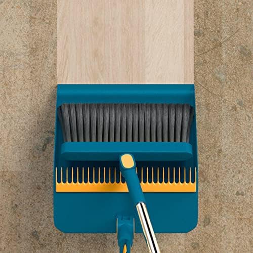 Broom and Dustpan Set for Home Folding Cleaning Tools Upright Stand Up Broom - Image 2
