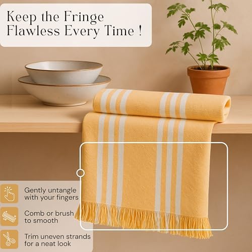 Stripe Kitchen Towels 12 Pack, 16x26 Inches, Dish Cloths - Image 2