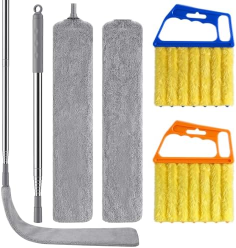 4 Pcs Blind Cleaner & Gap Duster, Under Fridge Retractable Cleaning Tools by Unknown