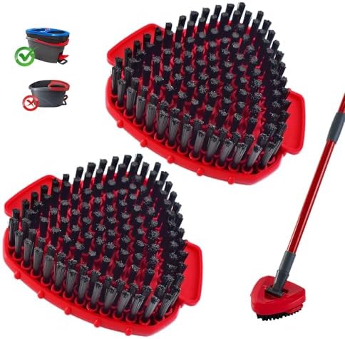 Scrubber Mop Head for Ocedar, Upgrade Scrub Brush for Ocedar, Spin Mop Scrub by DLAIMI