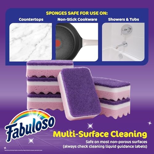 Fabuloso Scratch-Free Kitchen Dish Sponges - Image 6