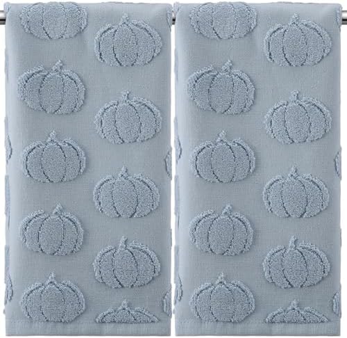 Mindsoft 2 Pcs Fall Hand Towels 3D Pumpkin Jacquard by Mindsoft
