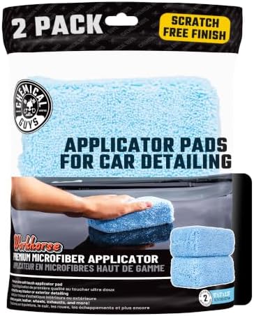 Chemical Guys, Premium Microfiber Applicator Pads, Soft Foam Core, 2 Pack by ChemicalGuys