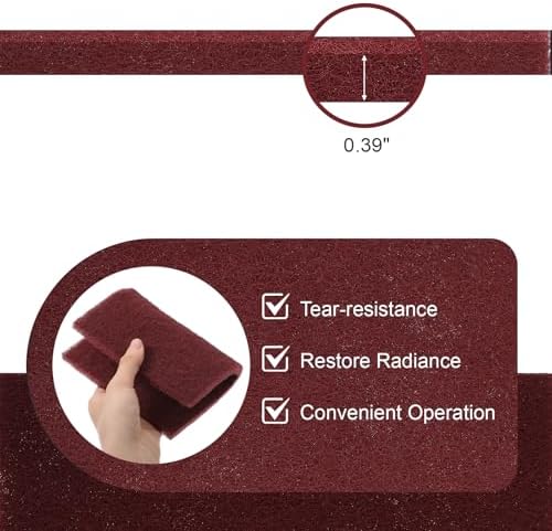 7447 General Purpose Scrub Pad, Maroon Brite Pads - Image 3