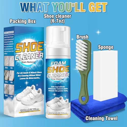 Shoe Cleaner, Deep Cleaning Sole Sneaker Cleaner, Shoe Cleaning Kit - Image 6