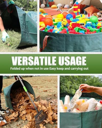 2 Pack 50 Gallon Dustpan-Type Garden Bag - Image 6