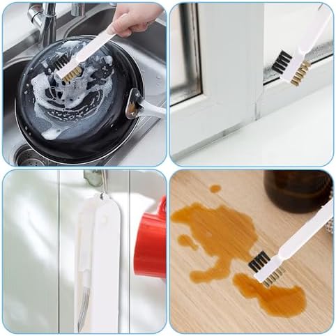 Kitchen Cleaning Scrub Brush Deep Gas Stove Brass Wire Brush - Image 7