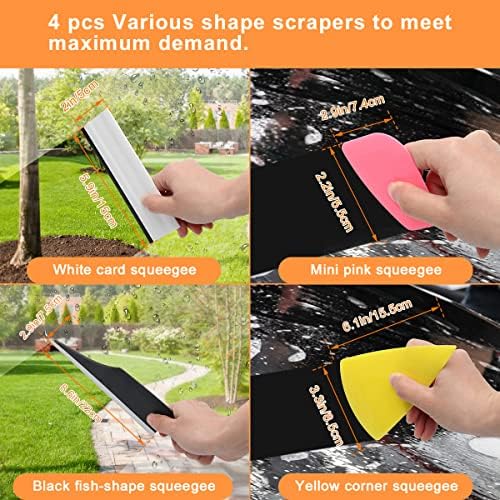 Luxiv Car Window Tint Application Tool Kit, 9P Glass Film Installing Tool - Image 2