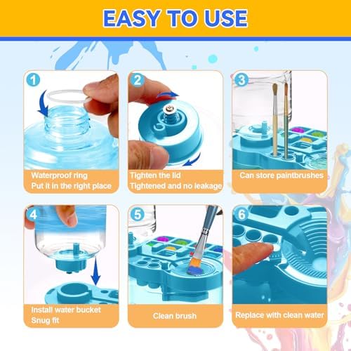 Upgraded Art Rinse Brush Cleaner Paint Rinser Washing My Brushes - Image 4