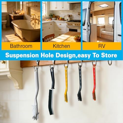 King Origin 8 PCS Crevice Cleaning Brush Set, Hard Bristle - Image 6