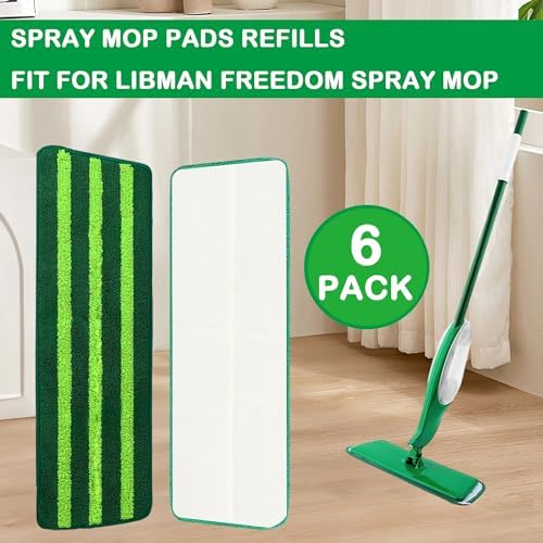 6 Pack Mop Head Replacement for Libman Freedom Spray Mop - Image 3