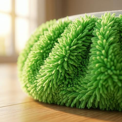 6 Pack Washable Coral Fleece Mop Pad Refills - Image 7