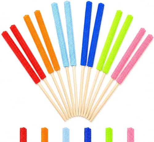 12 PCS Microfiber Detail Duster Sticks by Foyods