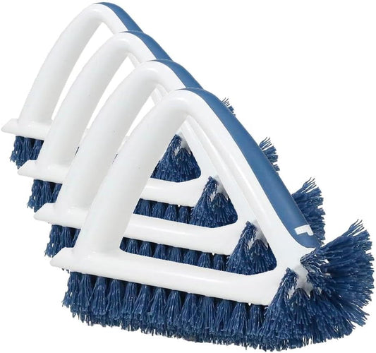 Unger 2-in-1 Grout and Corner Scrubber Brush Tool, Crevice Bathroom Cleaning by Unger