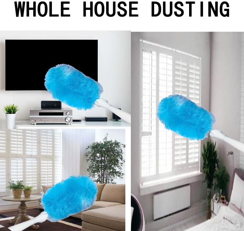 Hurricane 360 Electric Feather Spin Duster Feather Duster Adjustable Electric - Image 5