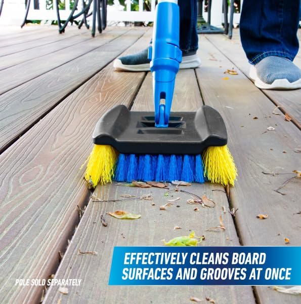 Unger Professional Lock-On Wood & Composite Deck Brush, Scrub - Image 2