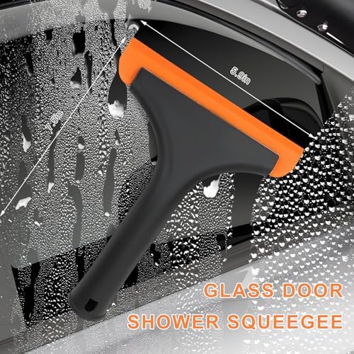2 PCS Small Silicone Window Squeegee, Car Windshield Cleaning Wiper - Image 2