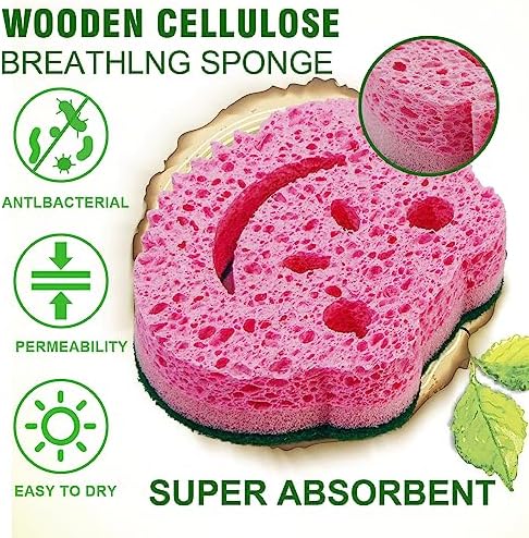 12 Pack Scrub Sponge, Bulk Sponges, Dual-Sided Multi-Functional Premium - Image 6