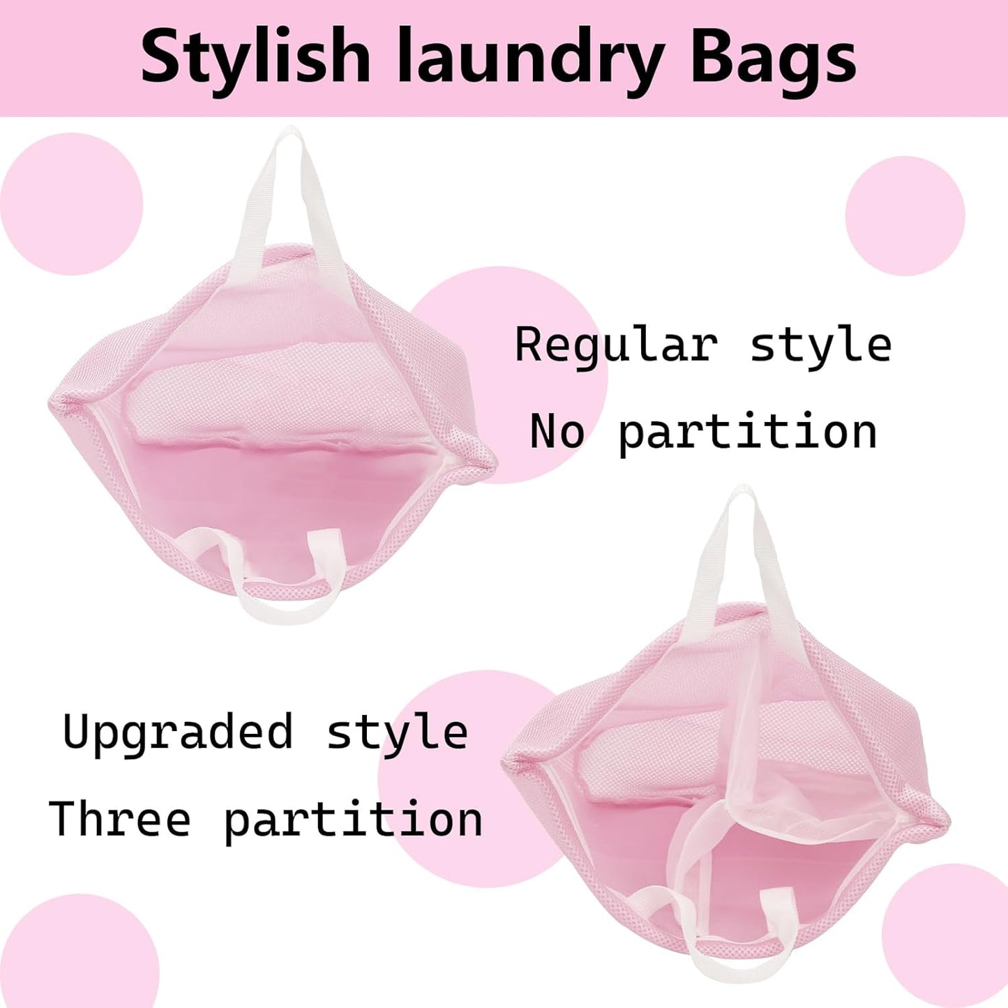 2 Pcs laundry bag with handles mesh laundry bags washing machine laundry totes travel storage and sorting bag for Clothes laundry bag for delicates(Blue2N)