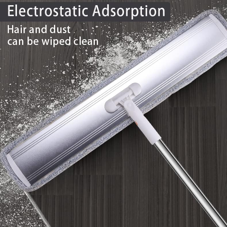 Flat Dust Mop 32 in Commercial Microfiber Mop Floors Heavy Duty - Image 4