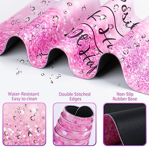 Mousepad Pink, Mouse Pad with Wrist Rest - Image 5