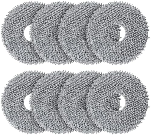 8 Pack Mop Pads for Roborock QV 35A/35S/Qrevo S5V/S Pro/Saros 10R Vacuum by AnDongo