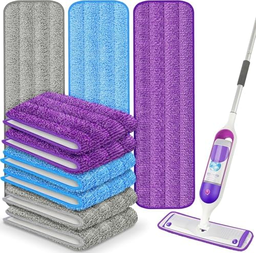 Reusable Mop Pads for Swiffer PowerMop, Mop Refills for Multi-Surface Floor by UMAYCOOL-YourBestChoice
