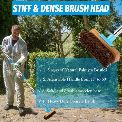YONILL Floor Scrub Brush with Long Handle - Image 4