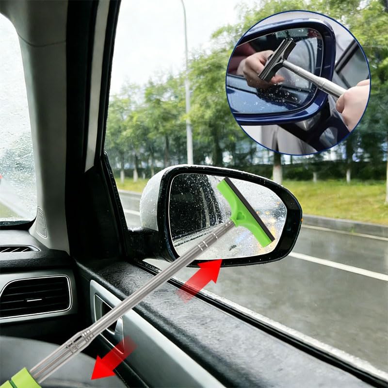 5 PCS Side Mirror Squeegee, Retractable Car Rearview Mirror Wiper - Image 6