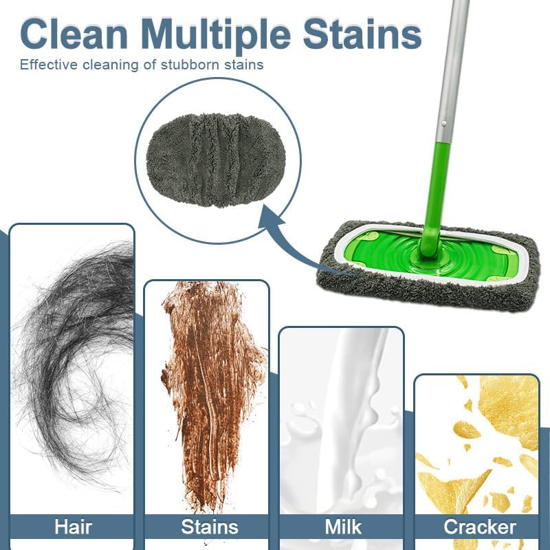6pcs Reusable Microfiber Mop Pads - Image 4