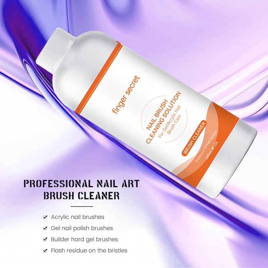 Nail Brush Cleaner & Revitalizing Solution– Fast-Acting 240ML - Image 4