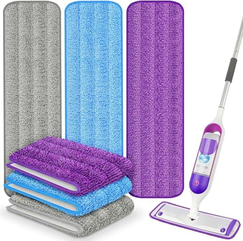 Reusable Mop Pads for Swiffer PowerMop, Mop Refills for Multi-Surface Floor by UMAYCOOL-YourBestChoice