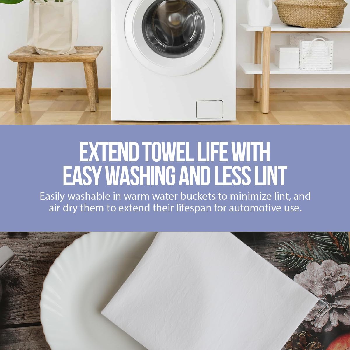 WHITEWRAP Flour Sack Towels| Tea Towel for Crafts| Kitchen Dish Cotton Blank Towel for Embroidery|Baking Bread Proofing Linen Cover| Thick Absorbent Quick Dry| 7 Pack 33"X38" Natural