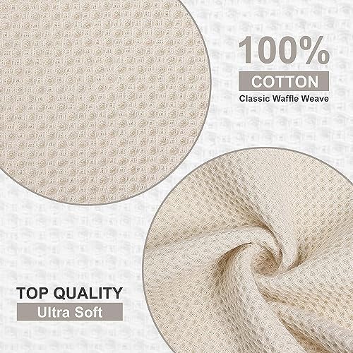 Kitinjoy 100% Cotton Waffle 8-Pack Kitchen Towels - Image 2