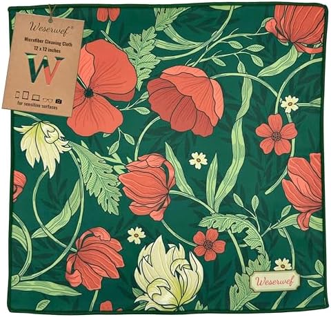 WESERWEF Design Microfiber Glasses Cleaning Cloth – Premium Cleaning Cloth by WESERWEF%C2%AE