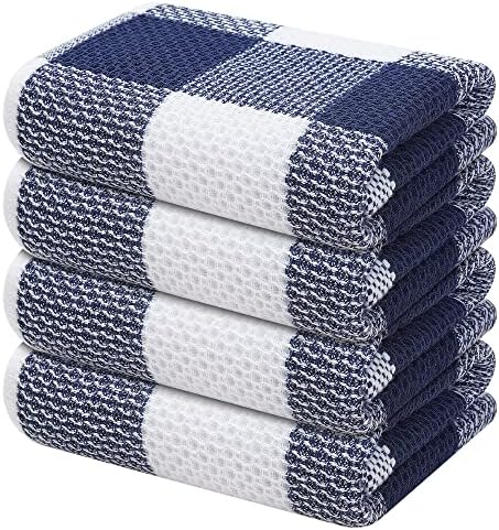Mordimy Cotton Weave Kitchen Towels, 4 Pack by Mordimy