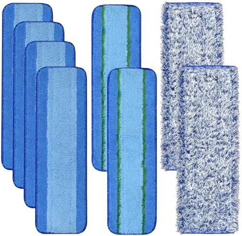 8 Pack Microfiber Cleaning Pad for Bona Mop Hardwood & Hard Surface Floors Dry by DLAIMI