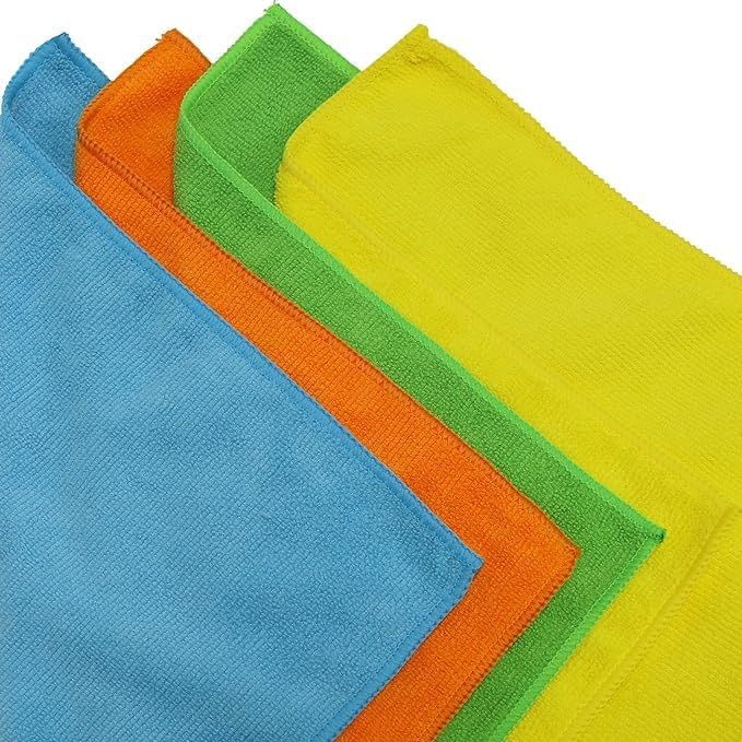 Microfiber Cleaning Cloths, 12 Multi-Color Pack, - Image 5