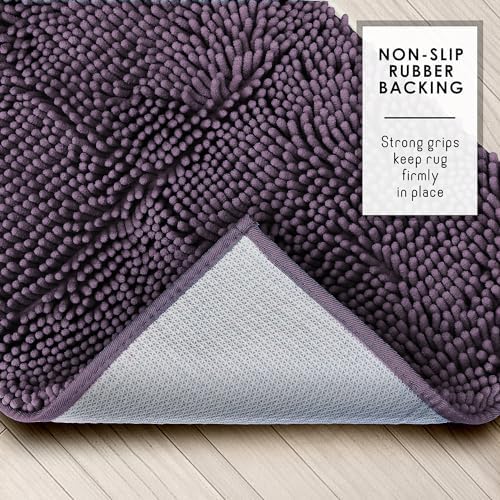 Hearth & Harbor Bathroom Rugs, Chenille Bath Mat - Image 5