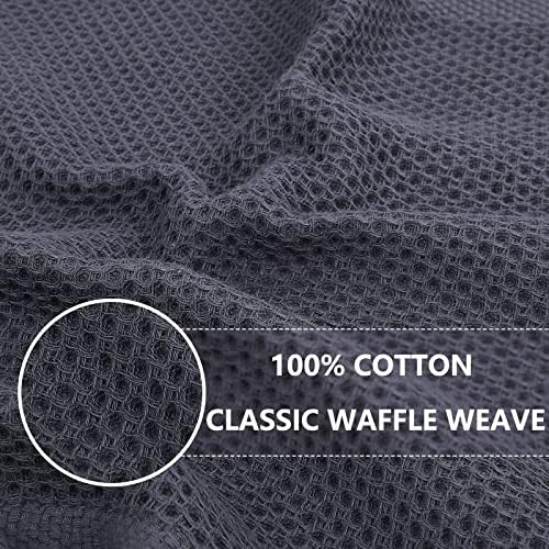 Homaxy 100% Cotton Waffle Weave Kitchen Dish Cloths 18-Pack, Mixed Color - Image 2