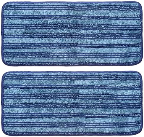 uxcell 2Pcs Microfiber Mop Pads, 11.8x5.5 Reusable Replacement Flat Mop Pads by uxcell