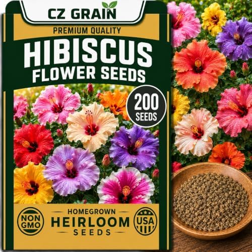 CZ Grain Seeds for Planting, 200 Hibiscus by CZGrain